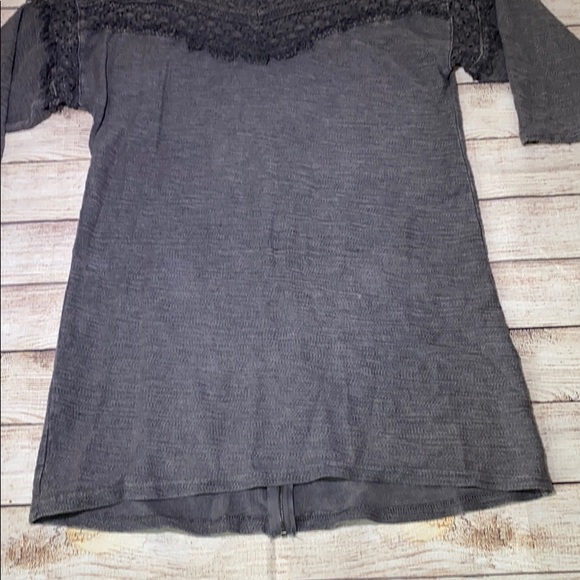 H&M Grey Long Oversized Blouse M - Picture 9 of 11